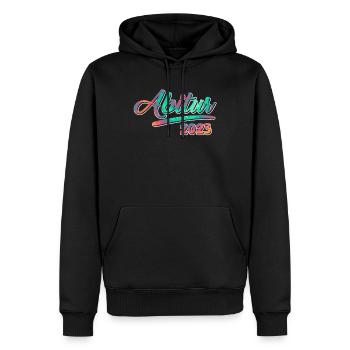 Abitur 2023 geschafft Abi Abiturient - Männer Premium Bio Hoodie - Schwarz - Vorne - Nico (187cm)