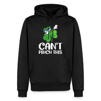 Je ne peux pas pincer cette citation de la Saint-Patrick - Sweat à capuche Premium bio Homme - noir - Devant - Nico (187cm)