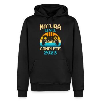 Matura Level complete Matura 2023 - Männer Premium Bio Hoodie - Schwarz - Vorne - Nico (187cm)