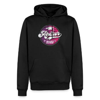 Abitur 2023 geschafft Abi Abiturient - Männer Premium Bio Hoodie - Schwarz - Vorne - Nico (187cm)