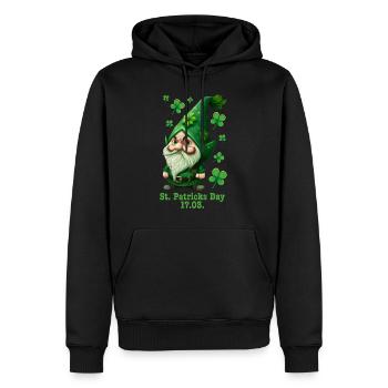 St Patrick's Day Irland Leprechaun - Männer Premium Bio Hoodie - Schwarz - Vorne - Nico (187cm)