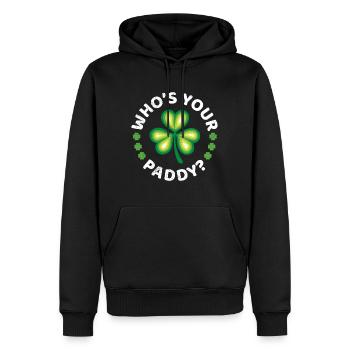 Who's your Paddy? Irland St Patrick’s Day - Männer Premium Bio Hoodie - Schwarz - Vorne - Nico (187cm)