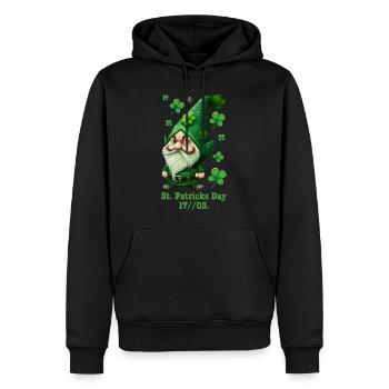 St Patrick's Day Irland Leprechaun - Männer Premium Bio Hoodie - Schwarz - Vorne - Nico (187cm)