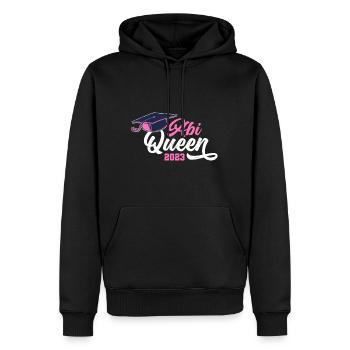 Abi Queen Abiturientin Abitur 2023 - Männer Premium Bio Hoodie - Schwarz - Vorne - Nico (187cm)