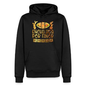 Cinco de Mayo Cute Enchilada por Favor mexicain - Sweat à capuche Premium bio Homme - noir - Devant - Nico (187cm)