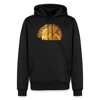 Papacito Mexican Taco Cactus Sombrero Cinco de - Männer Premium Bio Hoodie - Schwarz - Vorne - Nico (187cm)