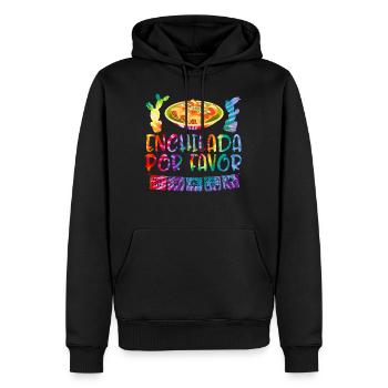 Cinco de Mayo Cute Enchilada por Favor mexicain - Sweat à capuche Premium bio Homme - noir - Devant - Nico (187cm)