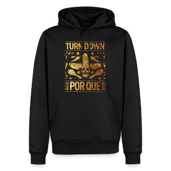 Turn Down Por Que Cinco De Mayo T-Shirt Mexican - Männer Premium Bio Hoodie - Schwarz - Vorne - Nico (187cm)