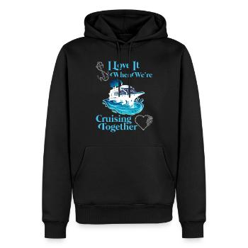 Croisière ensemble Vacances de printemps - Sweat à capuche Premium bio Homme - noir - Devant - Nico (187cm)