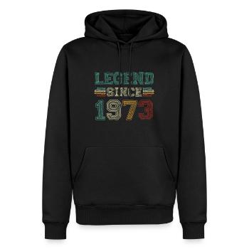 50 Jahre alte Legende seit 1973 50. Geburtstag50. b - Männer Premium Bio Hoodie - Schwarz - Vorne - Nico (187cm)