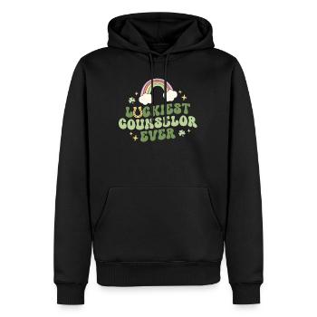 Glücklichster Berater aller Zeiten Berater Retro St Patricks - Männer Premium Bio Hoodie - Schwarz - Vorne - Nico (187cm)