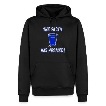 La célébration peut commencer la fête de Noël des vacances de printemps - Sweat à capuche Premium bio Homme - noir - Devant - Nico (187cm)