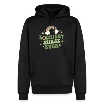 Glücklichste Krankenschwester aller Zeiten Nicu Er Peds Retro Krankenschwester St - Männer Premium Bio Hoodie - Schwarz - Vorne - Nico (187cm)