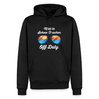 Mittelstufe Klassenlehrer off duty Ferien Lehrer - Männer Premium Bio Hoodie - Schwarz - Vorne - Nico (187cm)