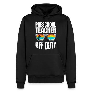 Vorschule Kindergarten Erzieher off duty Lehrer - Männer Premium Bio Hoodie - Schwarz - Vorne - Nico (187cm)