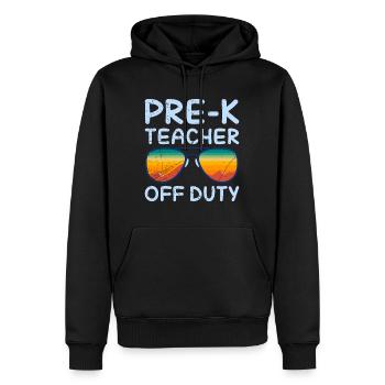 Vorschule Kindergarten Erzieher off duty Lehrer - Männer Premium Bio Hoodie - Schwarz - Vorne - Nico (187cm)