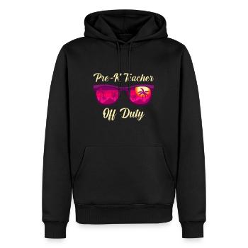 Vorschule Kindergarten Erzieher off duty Lehrer - Männer Premium Bio Hoodie - Schwarz - Vorne - Nico (187cm)
