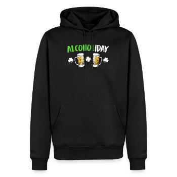 Alcoholiday St. Patricks Day - Männer Premium Bio Hoodie - Schwarz - Vorne - Nico (187cm)
