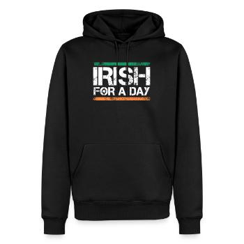 Irish for a Day St. Patrick's Day - Männer Premium Bio Hoodie - Schwarz - Vorne - Nico (187cm)