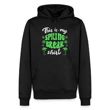 This is my Spring Break T-shirt Spring Break - Men’s Premium Organic Hoodie - black - Front - Nico (187cm)