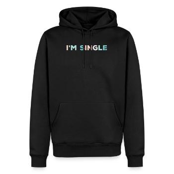 Spring Break Sommerurlaub Ich bin Single Party - Männer Premium Bio Hoodie - Schwarz - Vorne - Nico (187cm)