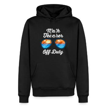 Mathelehrer Teacher off duty Mathematik Lehrer - Männer Premium Bio Hoodie - Schwarz - Vorne - Nico (187cm)