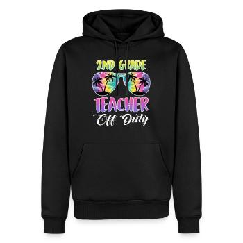 Zweite Klasse Klassenlehrer auf Ferien Lehrer - Männer Premium Bio Hoodie - Schwarz - Vorne - Nico (187cm)