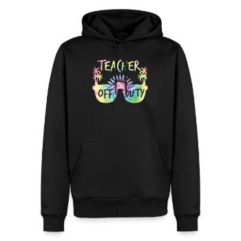 Enseignant en congé Professeur de vacances scolaires - Sweat à capuche Premium bio Homme - noir - Devant - Nico (187cm)