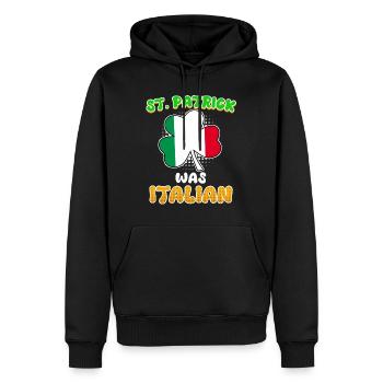 St. Patrick war Italiener St. Patrick’s Day - Männer Premium Bio Hoodie - Schwarz - Vorne - Nico (187cm)