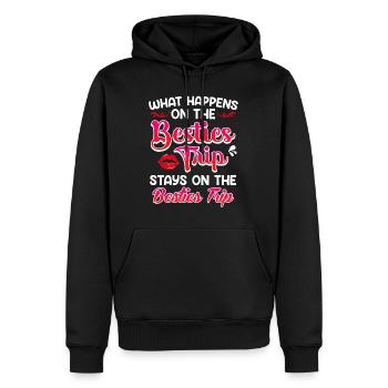 Beasties Trip Friends Summer Holiday Spring Break - Sweat à capuche Premium bio Homme - noir - Devant - Nico (187cm)