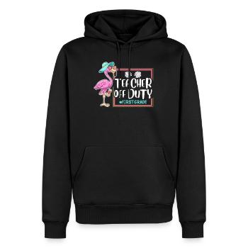 First Class Class Teachers on Vacation Teachers - Men’s Premium Organic Hoodie - black - Front - Nico (187cm)
