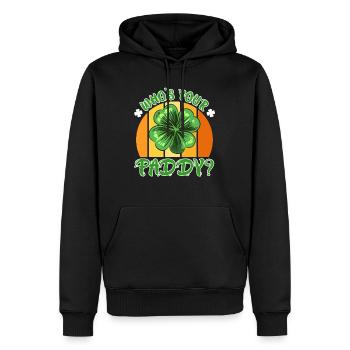 Who's your Paddy? Kleeblatt St. Patrick’s Day - Männer Premium Bio Hoodie - Schwarz - Vorne - Nico (187cm)