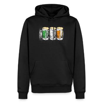 Irisches Bier Irland St. Patrick’s Day - Männer Premium Bio Hoodie - Schwarz - Vorne - Nico (187cm)
