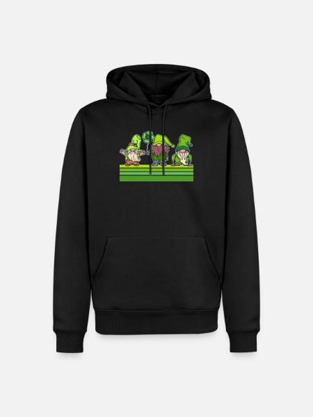 Leprechaun Squad Saint-Patrick - Sweat à capuche Premium bio Homme - noir