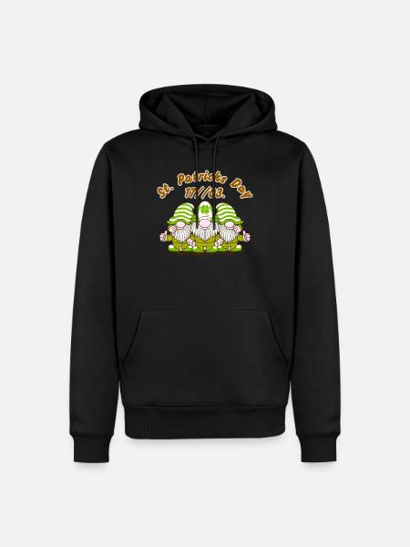 Joyeux lutins de la Saint-Patrick - Sweat à capuche Premium bio Homme - noir