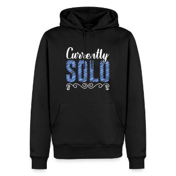 Derzeit Single Ich bin Single Party - Männer Premium Bio Hoodie - Schwarz - Vorne - Nico (187cm)