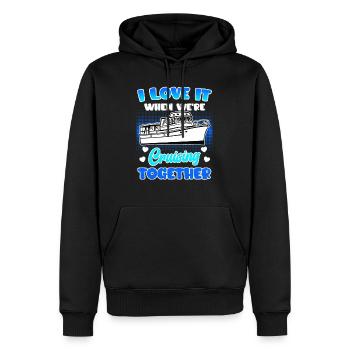 Croisière ensemble Croisière vacances de printemps - Sweat à capuche Premium bio Homme - noir - Devant - Nico (187cm)