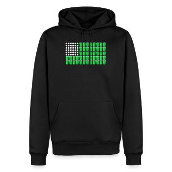 USA College Party Game Spring Break Beer Pong - Sweat à capuche Premium bio Homme - noir - Devant - Nico (187cm)