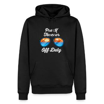 Vorschule Kindergarten Erzieher off duty Lehrer - Männer Premium Bio Hoodie - Schwarz - Vorne - Nico (187cm)