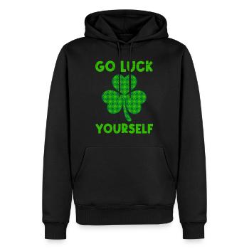 Allez Luck vous-même drôle en disant la Saint-Patrick - Sweat à capuche Premium bio Homme - noir - Devant - Nico (187cm)