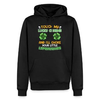 Lustiger St. Patrick’s Day Spruch Lucky Charms - Männer Premium Bio Hoodie - Schwarz - Vorne - Nico (187cm)