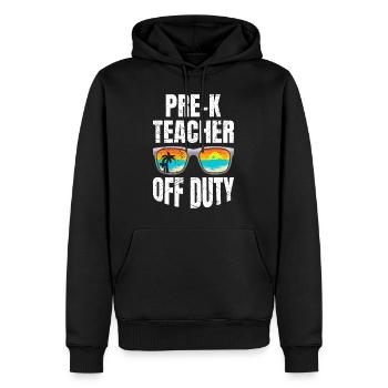 Vorschule Kindergarten Erzieher off duty Lehrer - Männer Premium Bio Hoodie - Schwarz - Vorne - Nico (187cm)