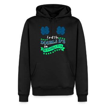 I put the double D's in St. Paddys Day - Männer Premium Bio Hoodie - Schwarz - Vorne - Nico (187cm)