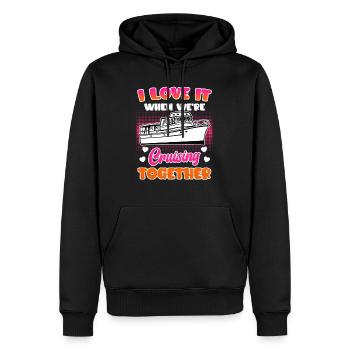 Croisière ensemble Croisière vacances de printemps - Sweat à capuche Premium bio Homme - noir - Devant - Nico (187cm)