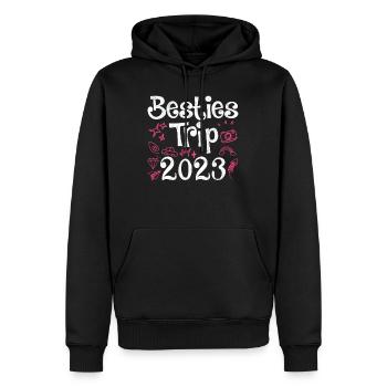 Besties Trip 2023 Summer Vacation 2023 Spring Break - Men’s Premium Organic Hoodie - black - Front - Nico (187cm)