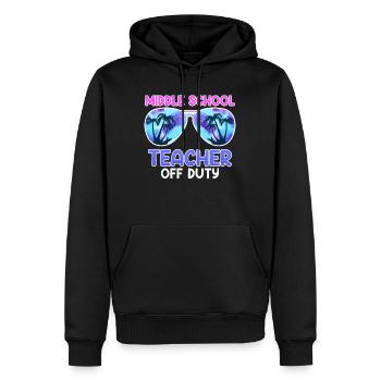 Mittelstufe Klassenlehrer auf Ferien Lehrer - Männer Premium Bio Hoodie - Schwarz - Vorne - Nico (187cm)