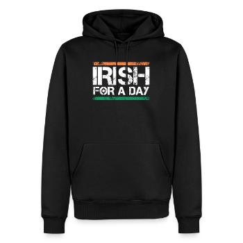 Irish for a Day St. Patrick's Day - Männer Premium Bio Hoodie - Schwarz - Vorne - Nico (187cm)