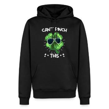 Can't Pinch this Kleeblatt St. Patrick's Day - Männer Premium Bio Hoodie - Schwarz - Vorne - Nico (187cm)