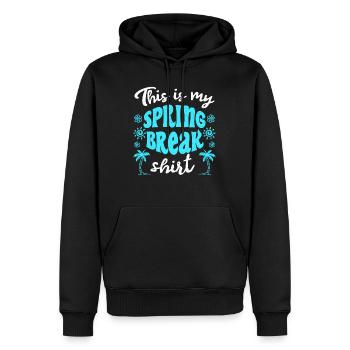 This is my Spring Break T-Shirt Spring Break - Men’s Premium Organic Hoodie - black - Front - Nico (187cm)