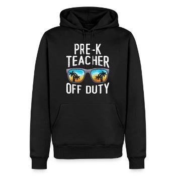 Vorschule Kindergarten Erzieher off duty Lehrer - Männer Premium Bio Hoodie - Schwarz - Vorne - Nico (187cm)